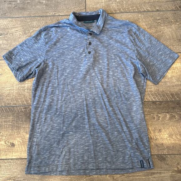 Bundle of 3 Perry Ellis Men's Short Sleeve Slub Polo Shirt Size L - Picture 2 of 13